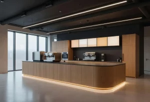 projekt wnętrza stacji paliw